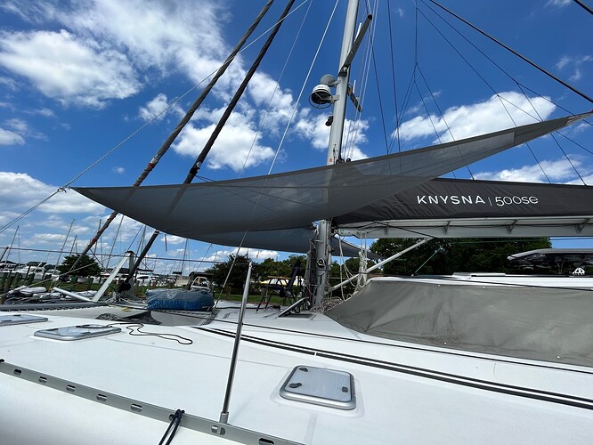 Awning port side view